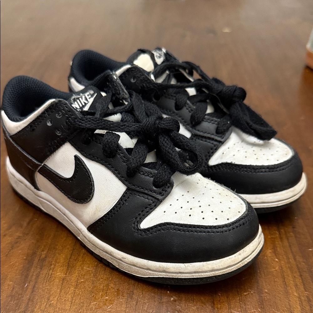 Nike Panda Dunk Black and White Sneakers Sz 12c